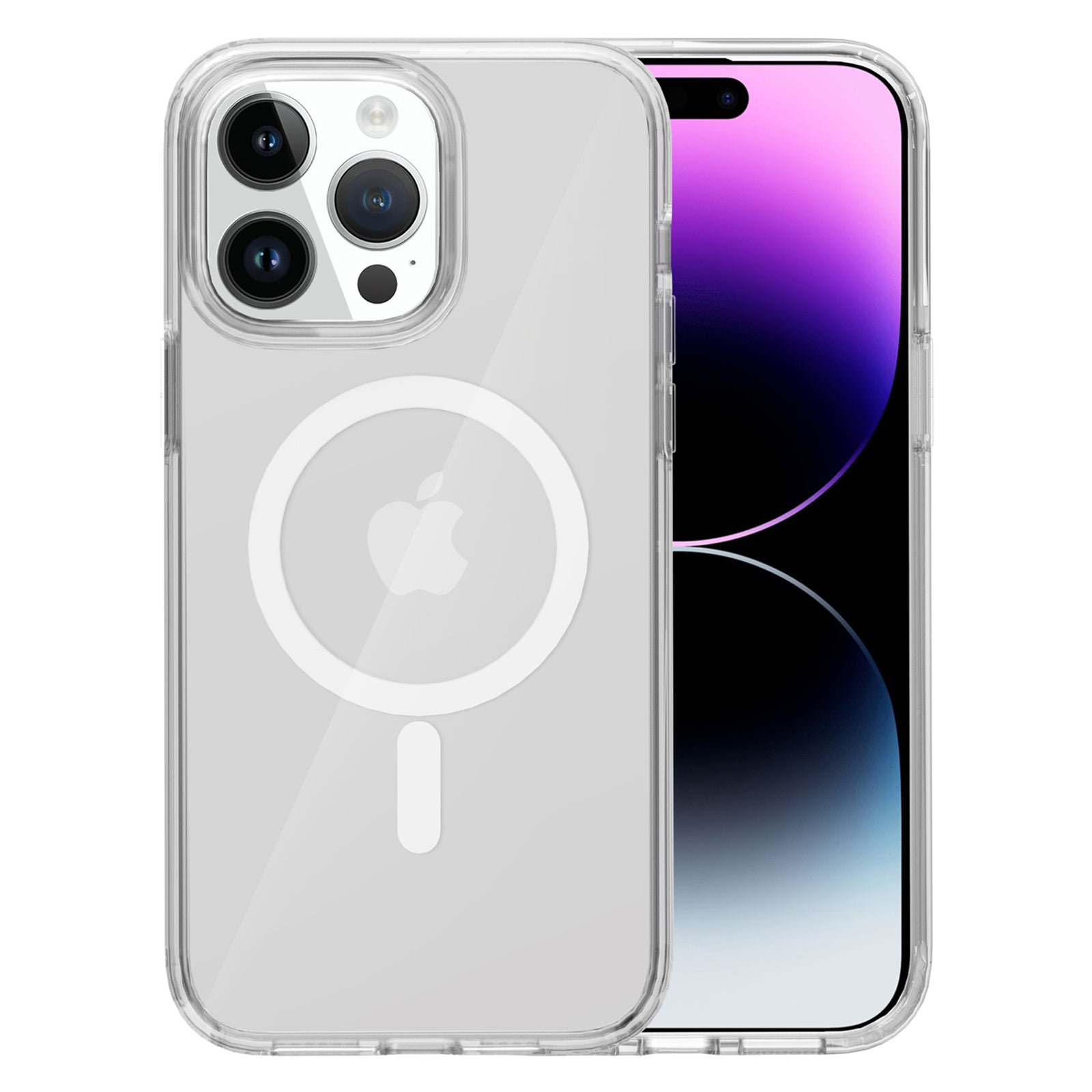 Clear Phone Case for iPhone 15 Pro Compatible with MagSafe Fall Protection PC TPU Magnetic Cover Clear Phone Case for iPhone 15 Pro Compatible with MagSafe Fall Protection PC TPU Magnetic Cover